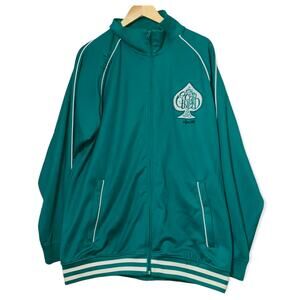 ECKO UNLTD GREEN SPADE HIP HOP Royal Flush ZIP UP TRACK JACKET xl